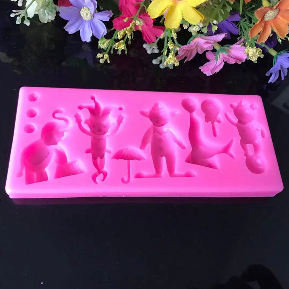 2Pcs Circus Fondant Mold Silic - Silicone Cake Mold บทวิจารณ์และราคา