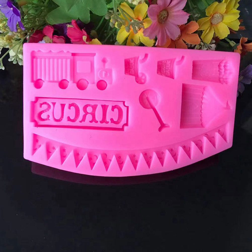 2Pcs Circus Fondant Mold Silic - Silicone Cake Mold บทวิจารณ์และราคา